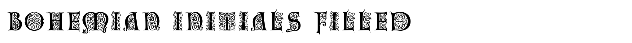 Bohemian Initials Filled image